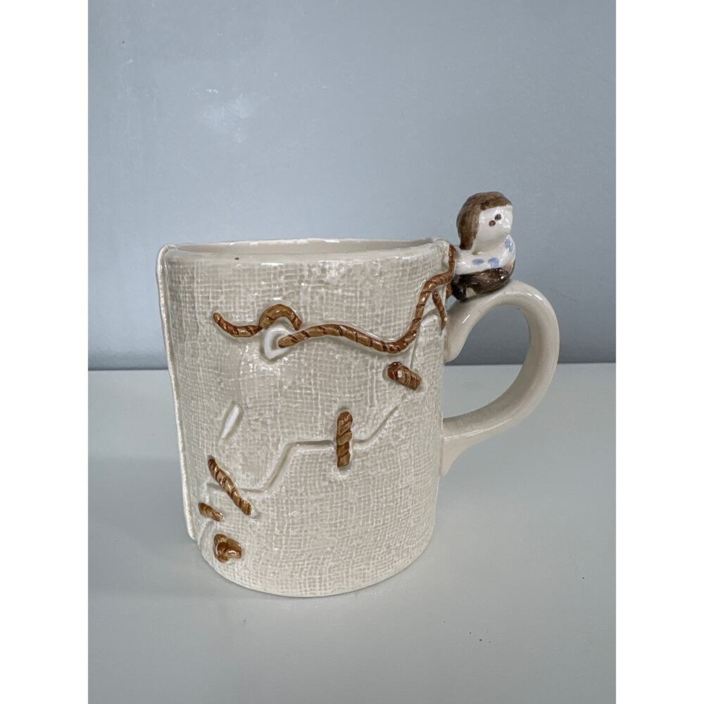 Vtg FF Fitz & Floyd "The Darned Mug" Coffee Mug
